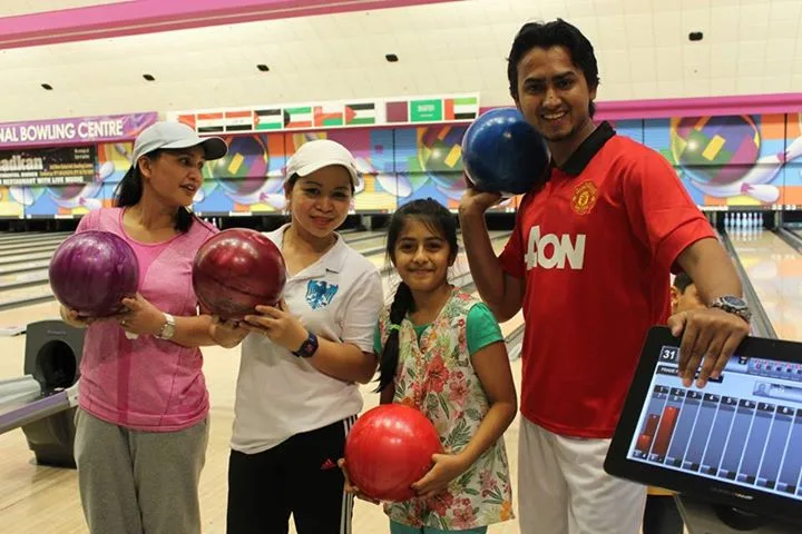 The Infobahn team on a bowling outing
