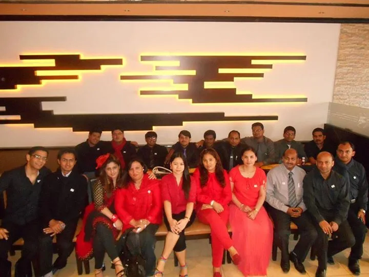 The Infobahn team at a company gathering